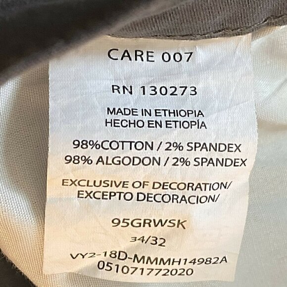 Wrangler Mens Gray Straight Denim Jeans Size 34W - Picture 4 of 8